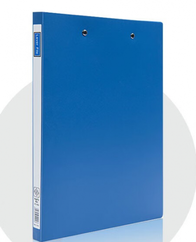 易利丰 a4文件夹夹板办公用品办公文具双强力夹硬质塑料蓝色资料夹子双面整理夹办公室档案夹 蓝色10个装 （可夹200张70克纸）